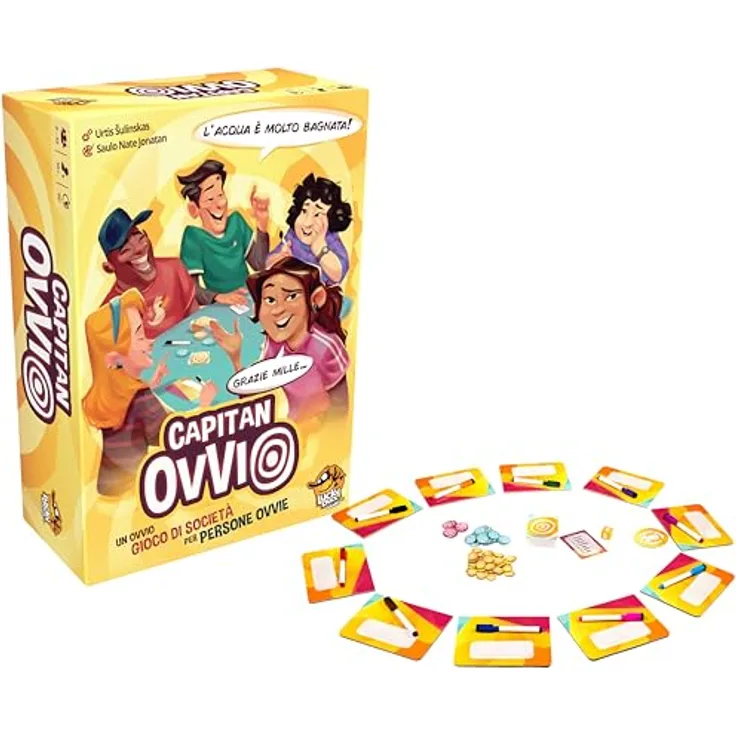 Lucky Duck Games Captain Obvious, Brettspiel mit strategischen Elementen und witzigen Herausforderungen
