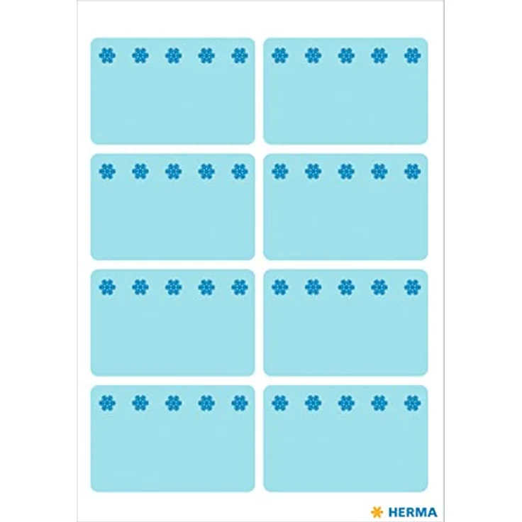 HERMA Eiskristalle Tiefkühletiketten, selbstklebend, blau, 40,0 x 26,0 mm, 48 Stück – Bild 2