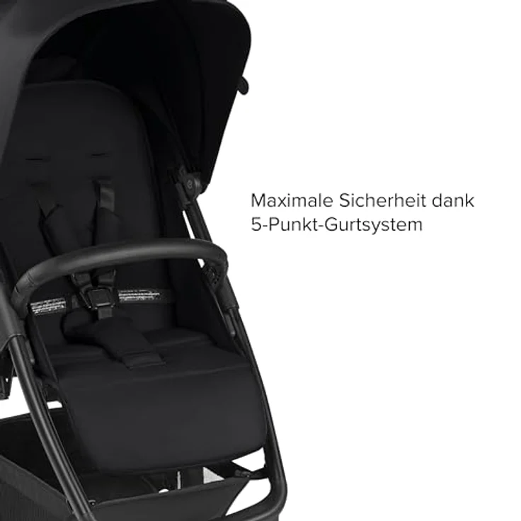 ABC Design Avus Air – Handlicher und komfortabler Buggy für den lebendigen Alltag. Mit großen Lufträdern, flacher Liegeposition und kompaktem Faltmaß – ab Geburt bis 22 kg (ink) – Bild 3