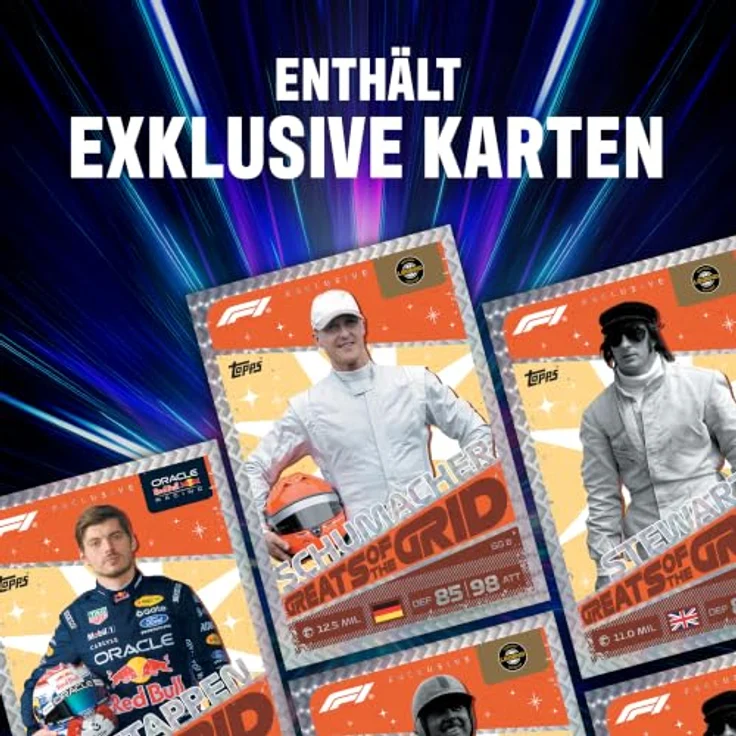 Topps 2026 Turbo Attax TCG - Formel 1 Super Tin, Sammeldose mit 72 Karten, inklusive 8 Limited-Edition-Karten und seltenen Relic-Karten – Bild 5