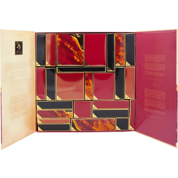 Shunga Adventskalender Wünsche, exklusive Romantik-Box mit 25 Produkten für Paare und Einzelpersonen, inklusive Intimmassagegerät und 4 Accessoires
