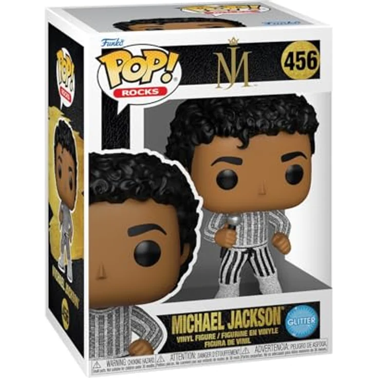 Funko Pop! Rocks Michael Jackson - Rock with You - Glitzer Vinyl-Sammelfigur, 9,5 cm - Offizielle Sammleredition für Musikfans und Kinder – Bild 1