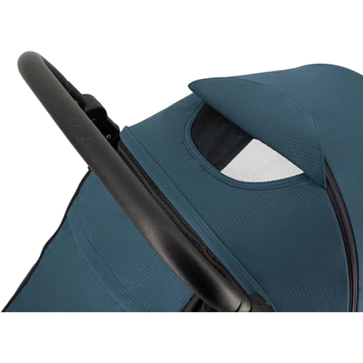 MoMi CLARA Kinderwagen, breiter Buggy in Blau für Kinder bis 22 kg, verstellbarer Schiebegriff, umfangreiches Zubehör – Bild 20