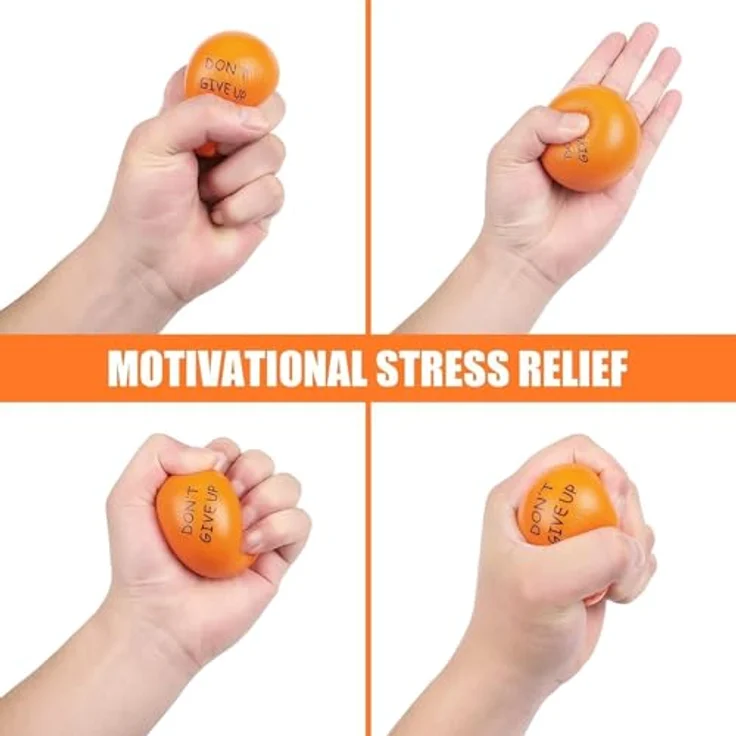 KDG Stressball 20er-Pack, Motivierende Stressbälle mit inspirierenden Zitaten für Stressabbau und Angstlinderung, geeignet für Erwachsene und Kinder – Bild 4