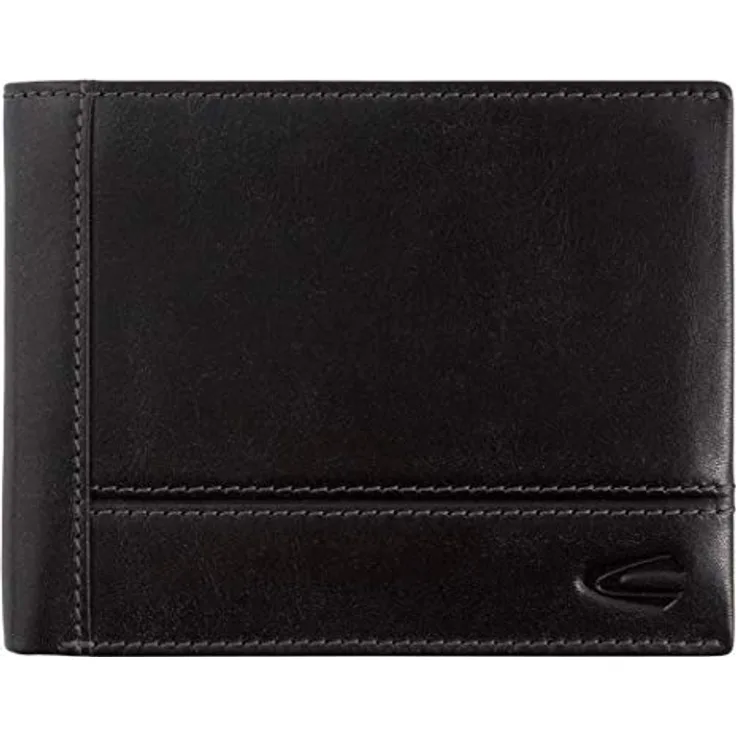 camel active Tokyo Herren Geldbörse Querformat Leder Mittelgroß Schwarz
