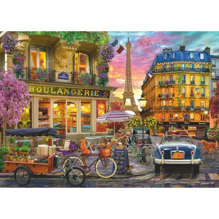 Ravensburger Puzzle 12000885 - Paris im Morgenrot - 1000 Teile Puzzle für Erwachsene und Kinder ab 14 Jahren, Stadt-Puzzle Paris, bunte Landschaftsmotive, handgefertigte Stanzmesser, recycelte Pappe – Bild 1