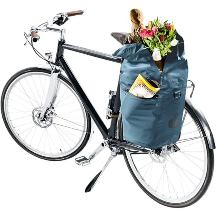 Deuter Mainhattan Fahrradtasche, 33 cm x 22 cm x 45 cm, blau, 100% Plane, für Kinderfahrräder – Bild 11