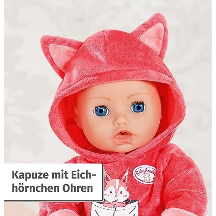 Zapf Creation, Puppenkleidung 43 cm, Baby Annabell Deluxe Eichhörnchen Tutu 43cm, warmes Oberteil mit Tüllrock, 709733 – Bild 5