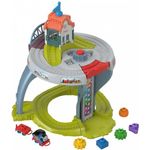 Fisher-Price Eisenbahn-Spieltisch Thomas und seine Freunde, 60 cm hoch mit schaukelnder Brücke und Aufzug, inklusive 5 Ladungselementen für kreatives Rollenspiel