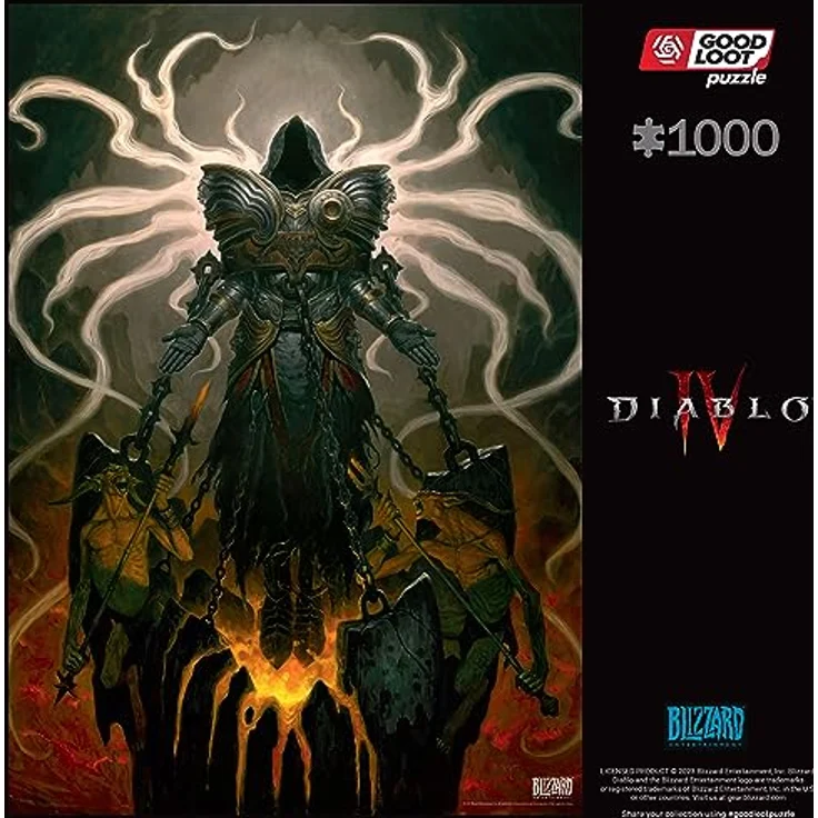 Good Loot GDL24491 Diablo IV Inarius Puzzle, 68.3 x 48 cm - Spectacular Graphics, Durable Structure, Canvas Effect – Bild 2