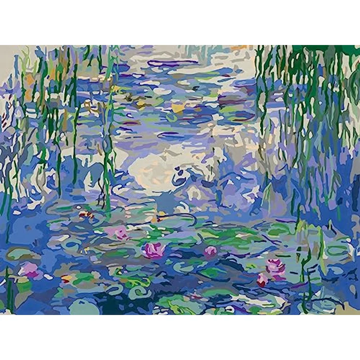 Ravensburger CreArt - Malen nach Zahlen 23651 ART Collection: Waterlilies (Monet) ab 14 Jahren – Bild 2