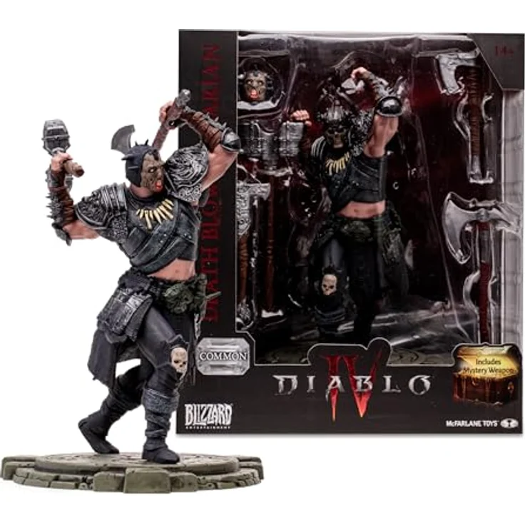 McFarlane Toys Actionfigur Diablo 4, 18 cm, Mit Zubehör, Sammelkarte und Base, detailreich und beweglich – Bild 2