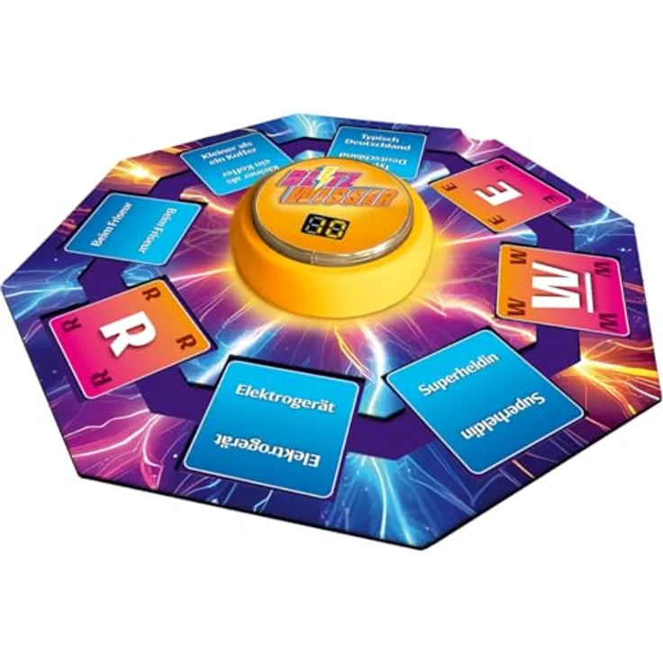 Game Factory Blitzwisser, blitzschnelles Wortspiel mit Buzzer für 2-4 Spieler, Gesellschaftsspiel ab 10 Jahren – Bild 4