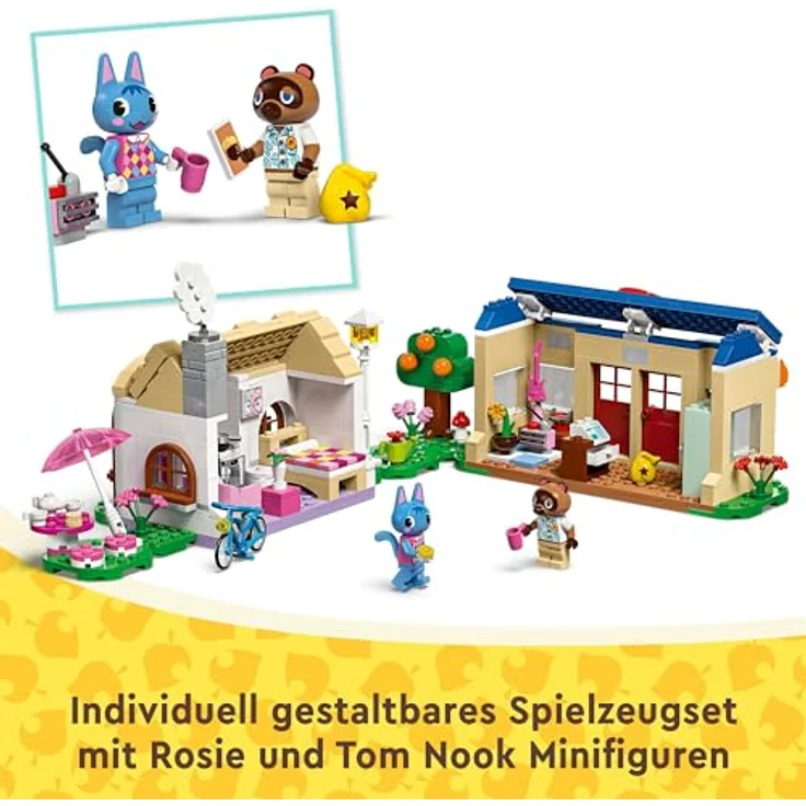 LEGO Animal Crossing Nooks Laden und Sophies Haus Set, kreatives Spielzeug für Kinder mit 2 Mini-Figuren, Geschenk für Mädchen und Jungen ab 7 Jahren 77050 – Bild 3