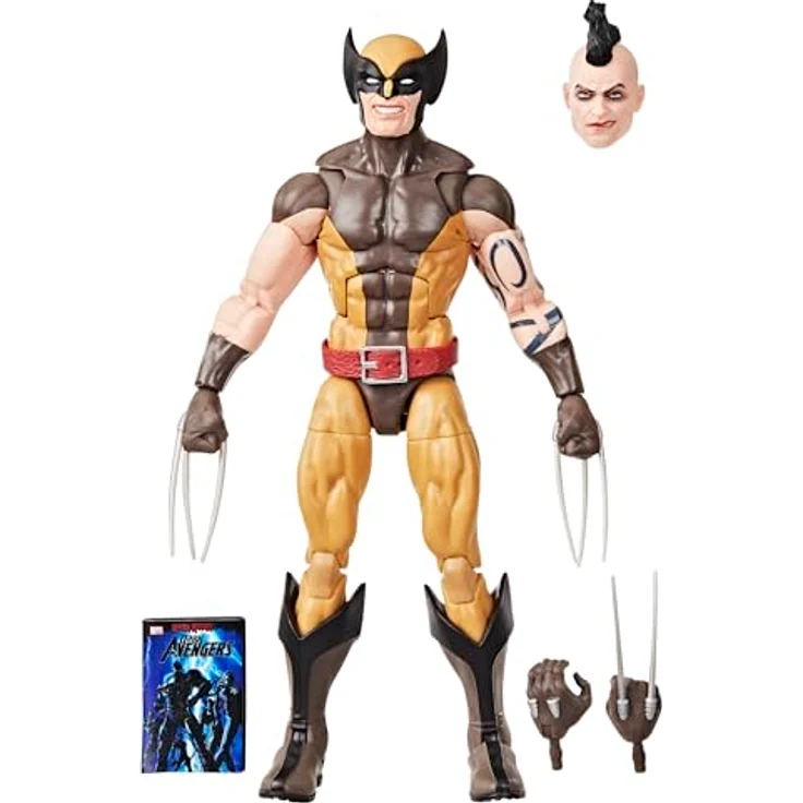 Marvel Legends Series Daken (Wolverine) Avengers Action-Figur, 15 cm, schwarz mit 4 Zubehörteilen und mehr als 20 Bewegungspunkten – Bild 1