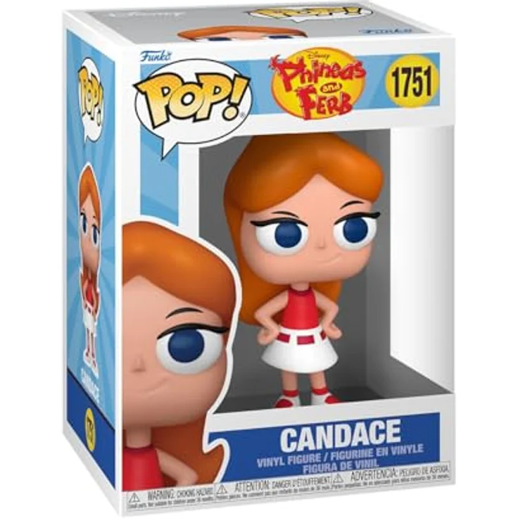 Funko FK93207 - Phineas und Ferb POP! Figur Candace, kompakte Vinylfigur in Geschenkverpackung – Bild 1