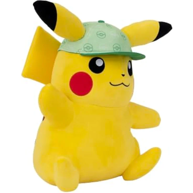 Nintendo Pokémon PKW5025, 60 cm Plüsch Pikachu mit Mütze für Kinder - Kuschelig und detailgetreu – Bild 3