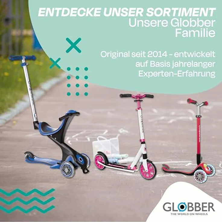 Globber Primo Foldable Plus Light - 3 Wheels Scooter, Dunkelmint-Mint – Bild 8