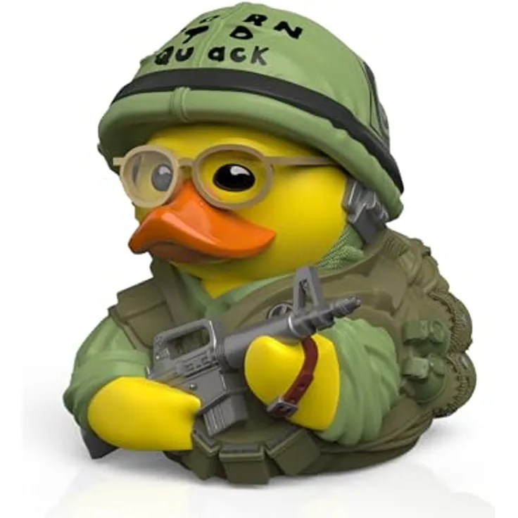 TUBBZ TUBBZ Box-Ausgabe: Kubrick Full Metal Jacket - SGT J.T. Davis Cosplaying-Gummiente Vinylfigur, 9 cm groß, umweltfreundliche Kartonverpackung