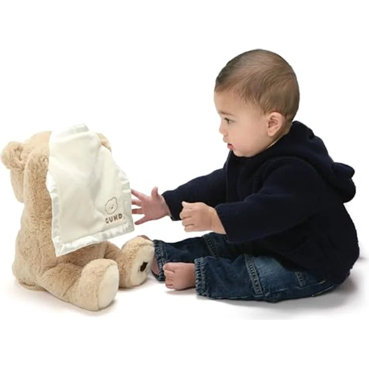 GUND Peek-A-Boo Teddy Bear, Animierter Plüsch, 11,5 Zoll, für Babys und Neugeborene mit Guck-a-Boo-Spiel und abwaschbarer Oberfläche – Bild 3