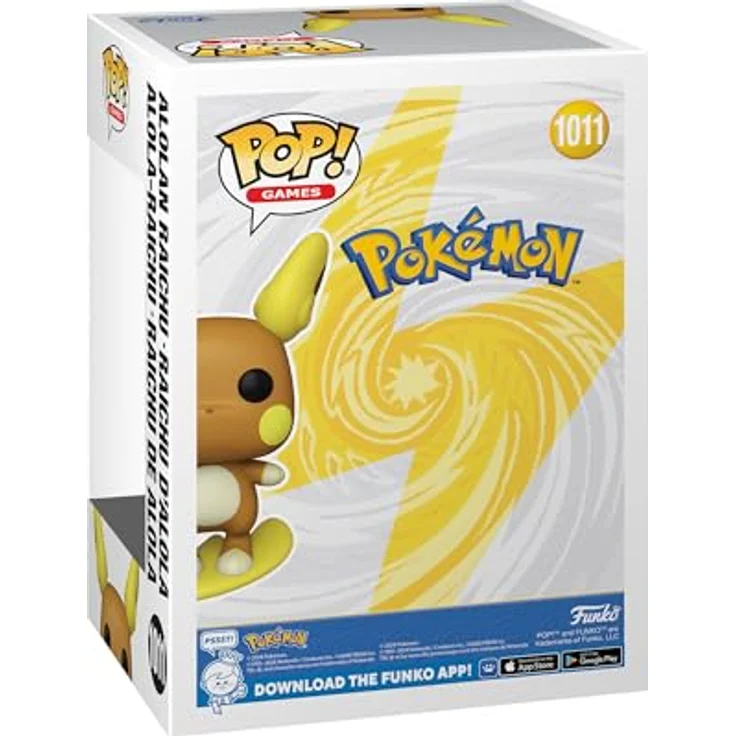 Funko POP! Games: Pokemon - Raichu Alolan - (Alolan) - Vinyl-Sammelfigur - Geschenkidee - Offizielle Handelswaren - Spielzeug Für Kinder und Erwachsene - Video Games Fans - Modellfigur Für Sammler - 9,5 cm (3,75 Zoll) - Premium Vinyl Material – Bild 3