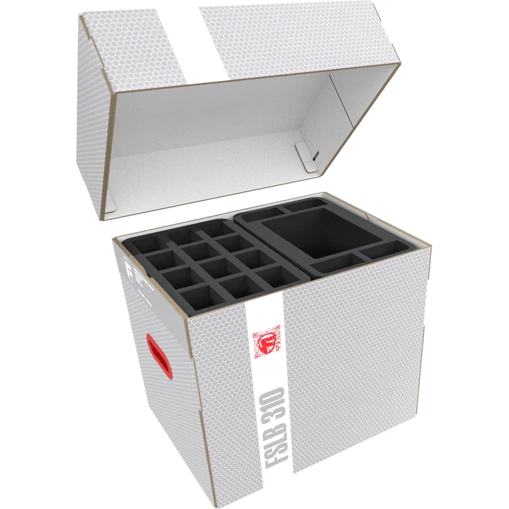 Feldherr Lagerbox FSLB310 für Conquest Core Box – Schaumstoffeinlagen für 69 Miniaturen, stabil und leicht