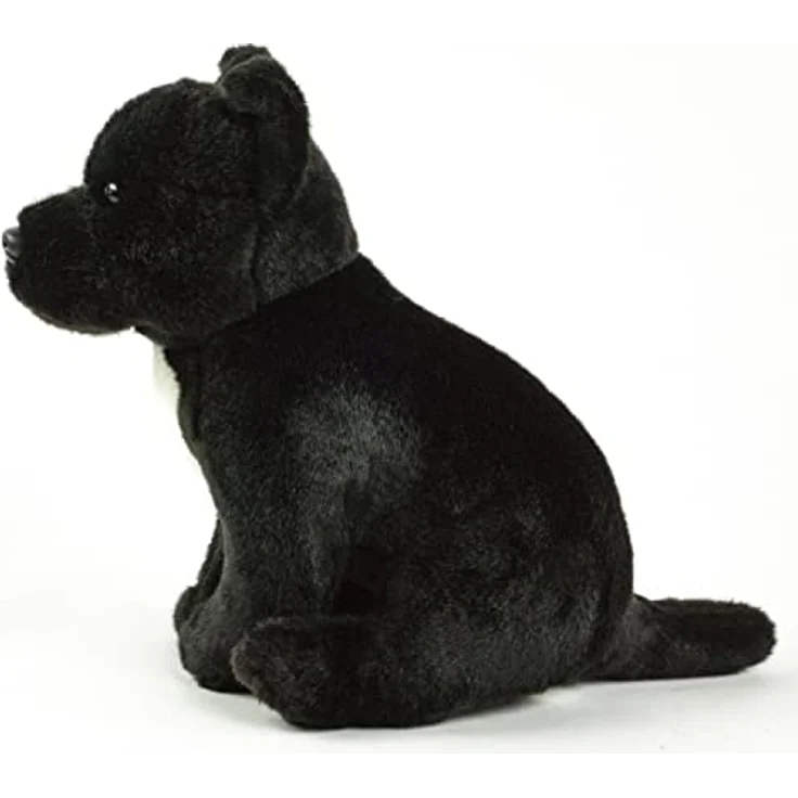 Teddys Rothenburg Pitbull/American Staffordshire Terrier 30 cm schwarzes Kuscheltier Hunde Plüschhund Stoffhund – Bild 3