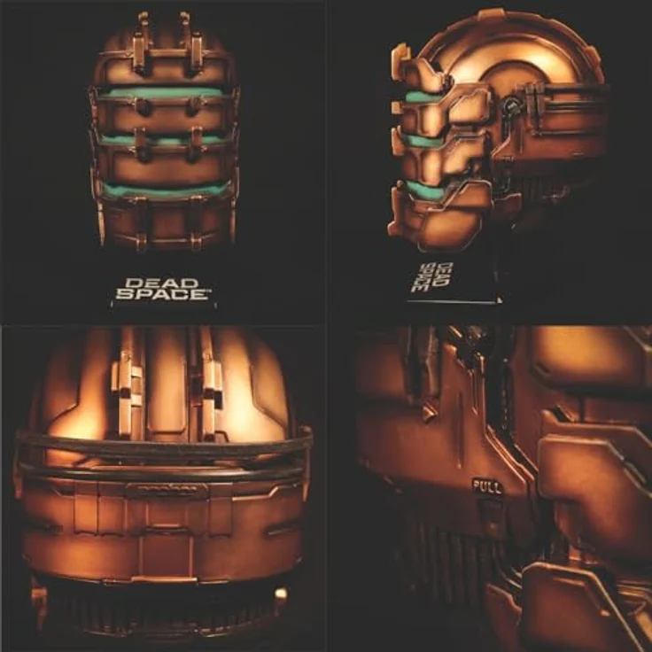 Fanatic Replik Dead Space - Isaac Helmet, limitierte Auflage 2008, handbemalt mit detaillierten Harzverzierungen, inklusive Ständer, 23 cm hoch – Bild 7