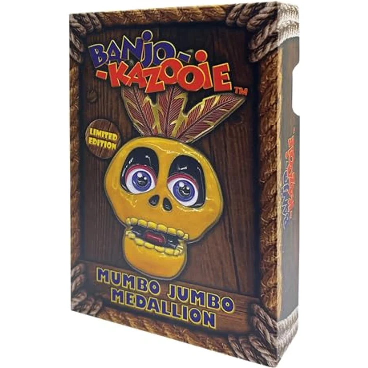Fanatic Banjo-Kazooie Medaille Mumbo Jumbo Limited Edition, Antik Messing mit buntem Emaille-Finish, 107x57mm, limitiert auf 5000 Stück – Bild 6