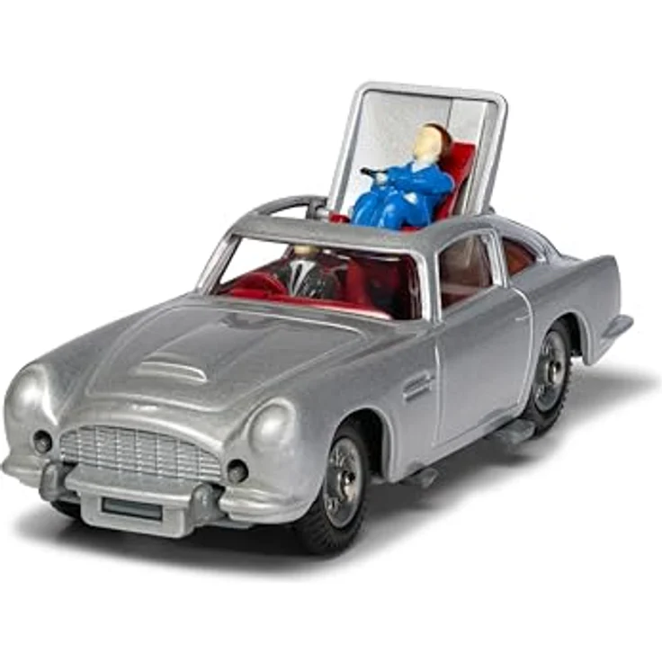 Corgi RT26101S James Bond Aston Martin DB5, silbernes Druckgussmodell mit detaillierter Fahrzeugnachbildung – Bild 4