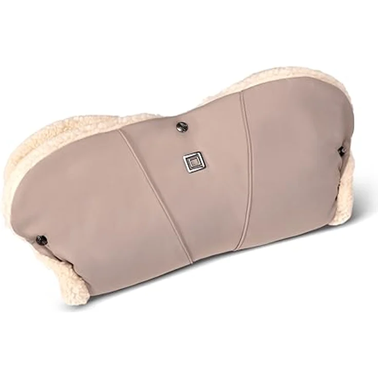 MOON Handmuff sand, Fußsack mit weichem Teddyfell-Innenfutter für wohlige Wärme und angenehmen Tragekomfort – Bild 1