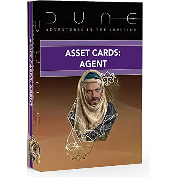 Modiphius Dune: Agent Asset Deck, Kartenspiel mit umfassenden Spielhilfen und individuellen Anpassungsmöglichkeiten