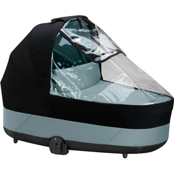 Cybex Rain Cover Cot S Lux, Wetterfester Regenschutz für Kinderwagen, transparent PU1