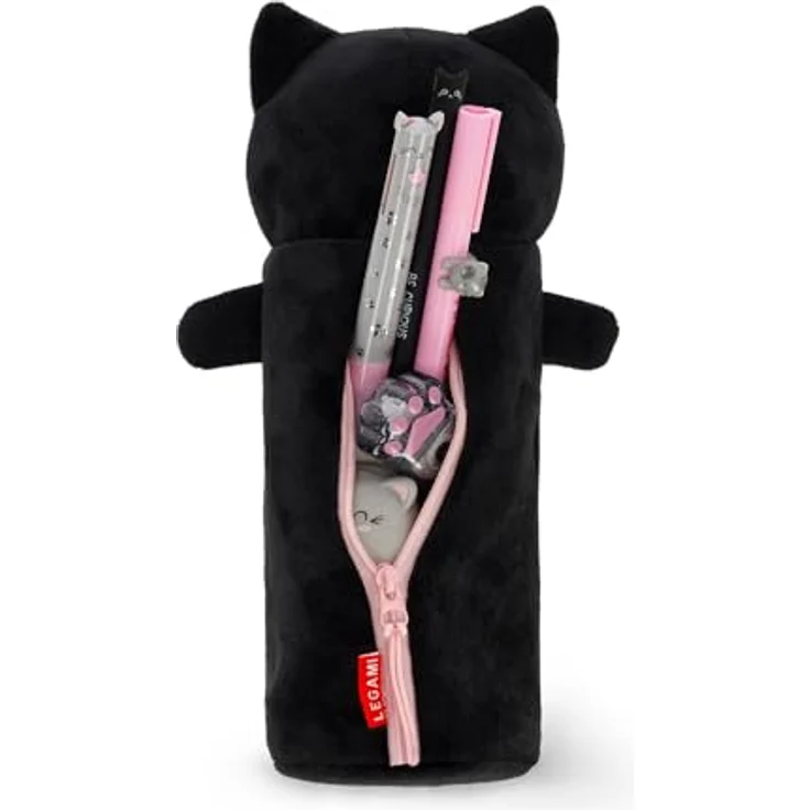 Legami Federmäppchen Super Soft, Kitty-Motiv, 100% Polyester, mit Malvorlage, L 24,5 cm – Bild 5