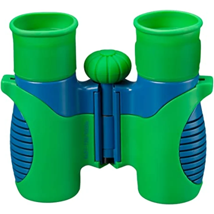 Bresser Jugendfernglas 21 x 6 cm Gummi grün/blau 5-teilig – Bild 5