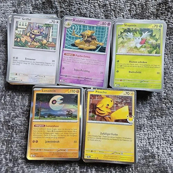 Coradoma 50 Pokémon Karten Deutsch - Originales Sammelkartenset 2026 mit 10 Holo-Karten und 1 Münze, ideal zum Sammeln und Spielen – Bild 4