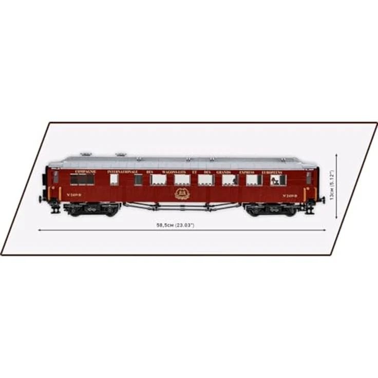COBI Compiègne Wagon (22 June 1940), Modelleisenbahn-Wagen aus Bausteinen made in EU. – Bild 3
