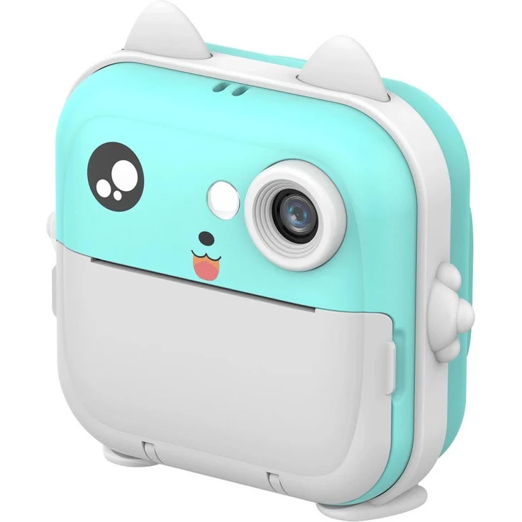 Wozinsky WDT-02 Thermodruckerkamera für Kinder, 48 MP mit integriertem Thermodrucker, Blau