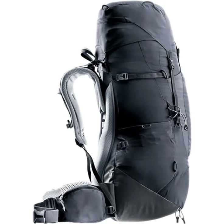 deuter AIRCONTACT LITE 45 + 10 SL, Leichter Trekkingrucksack mit VariQuick-System und optimaler Lastenverteilung, schwarz – Bild 3