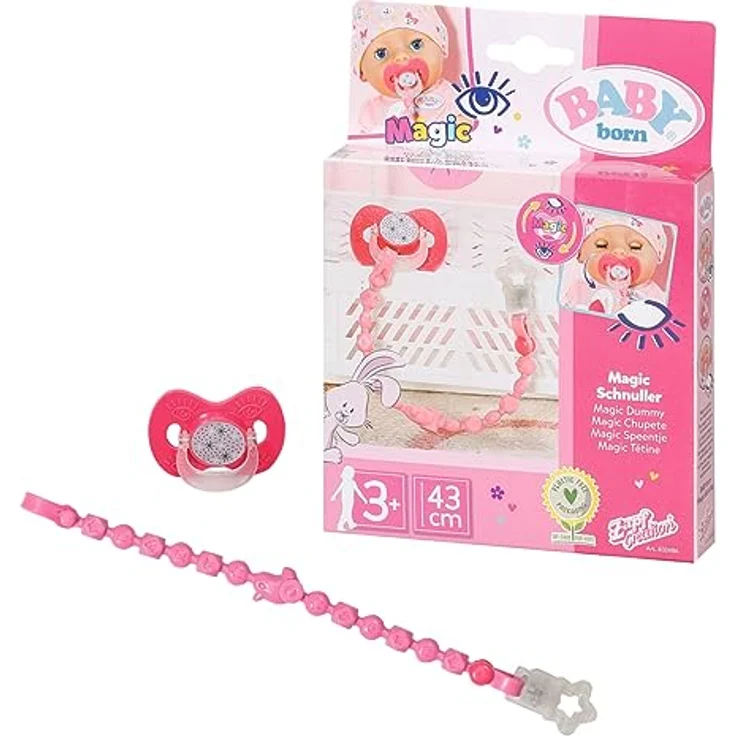 Zapf BABY born Magic Schnuller&Kette2sort43cm, 1x Stück, zufällige Farbauswahl - Preisvergleich – Bild 4