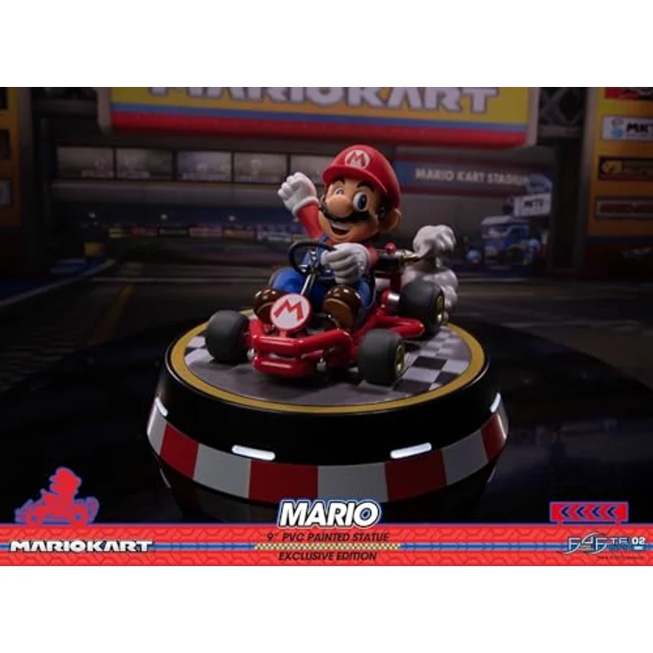 First 4 Figures Mario Kart Collector's Edition, Statue mit Leuchtfunktion und Rauch, 22 cm, PVC, 18500 Akku erforderlich – Bild 5