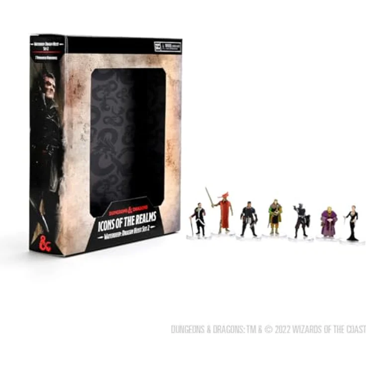 WizKids D&D: Icons of The Realms Waterdeep Dragonheist Box, 8 Miniaturen, hochdetailliert, Mehrfarbig/Meereswellen (Ocean Tides) – Bild 1