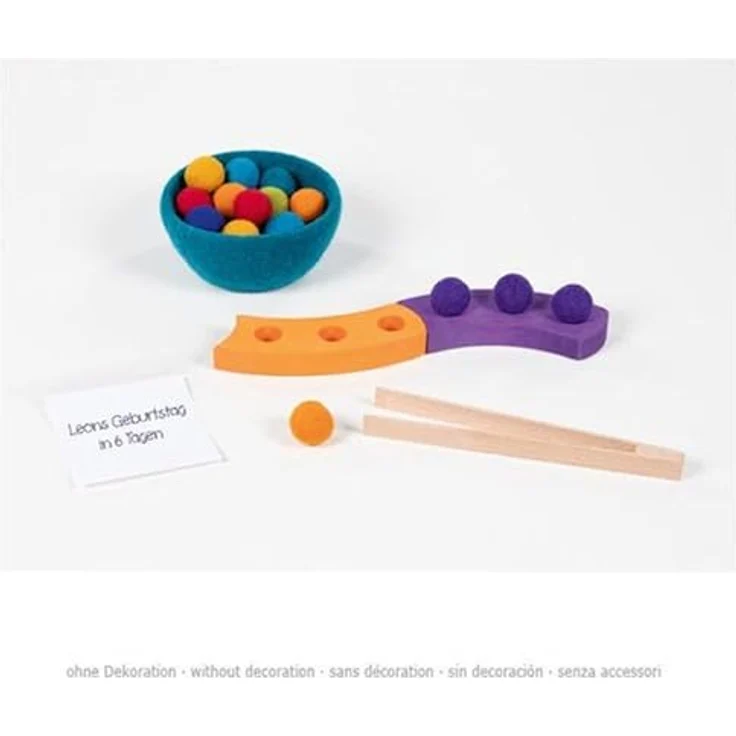 Goki Holz-Farbsortierspiel Spirale, 29-tlg. Lernspielzeug zur Förderung von Farben- und Formenverständnis, bunt – Bild 5