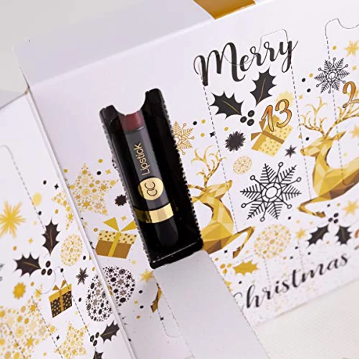 accentra Beauty-Adventskalender Schminke mit 24 Make-up Kleinigkeiten für perfektes Styling im Advent, umfangreiches Schmink-Set vom Kosmetik-Spiegel bis zum Zehenspreizer – Bild 5