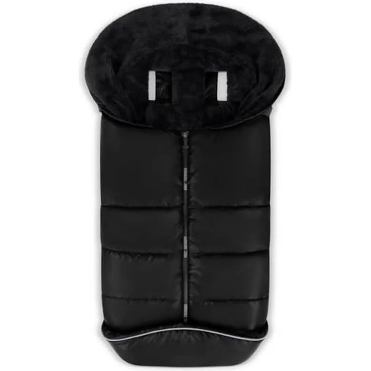 ABC Design Winterfußsack - Black, warm gefüttert, wasserabweisend, für alle Kinderwagen & Buggys geeignet
