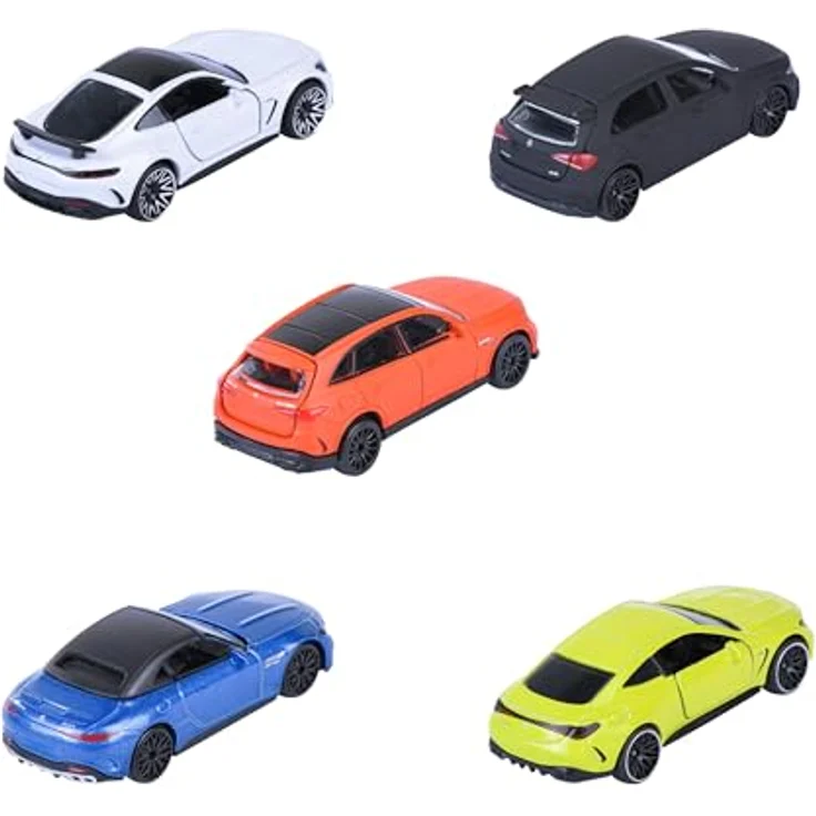 Majorette Mercedes AMG Set, 5 Miniaturautos aus Metalldruckguss, 7,5 cm, dekorierte Sammelbox, offizielles Lizenzprodukt, ab 3 Jahren (850210500) – Bild 3