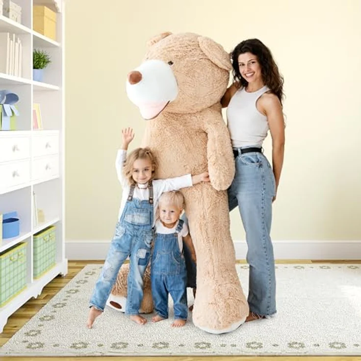 MKS. Riesen Teddybär XXL Kuschelbär 200cm groß Plüschbär - Original Teddy Bär Braun – Bild 3