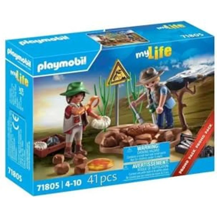 PLAYMOBIL 71805 Forscher und paläontologische Fundstätte mit Fossilien, Mein Leben, Dinos, 41 Teile, Ab 4 Jahren – Bild 1