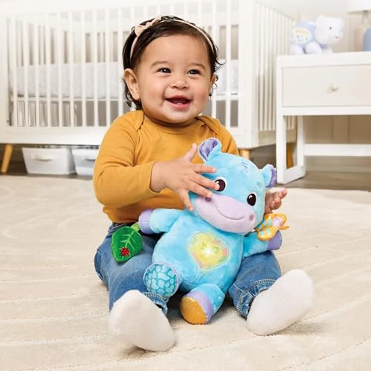 Vtech® Plüschfigur Vtech Baby Flauschiges Flusspferd, mit Licht und Sound, in bunten Farben – Bild 2