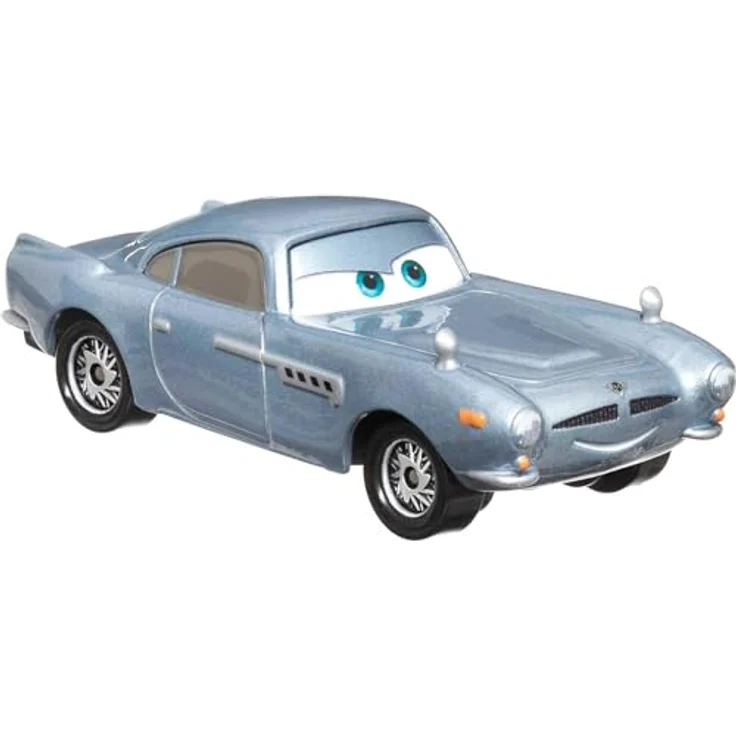 Disney Cars Spielzeug-Rennwagen Finn McMissile DKG43, 1:55 Auto, Metall, Londoner Geheimagent, Aston Martin DB5, Mattel – Bild 2